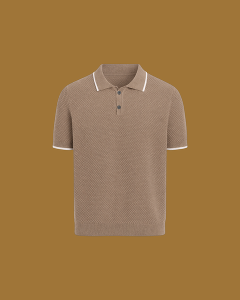 Elio Textured Cashmere Polo