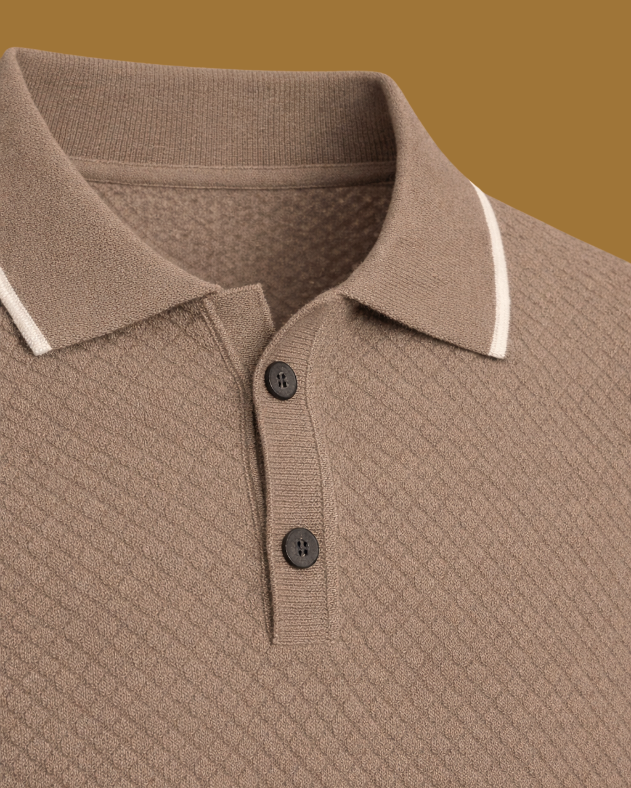 Elio Textured Cashmere Polo