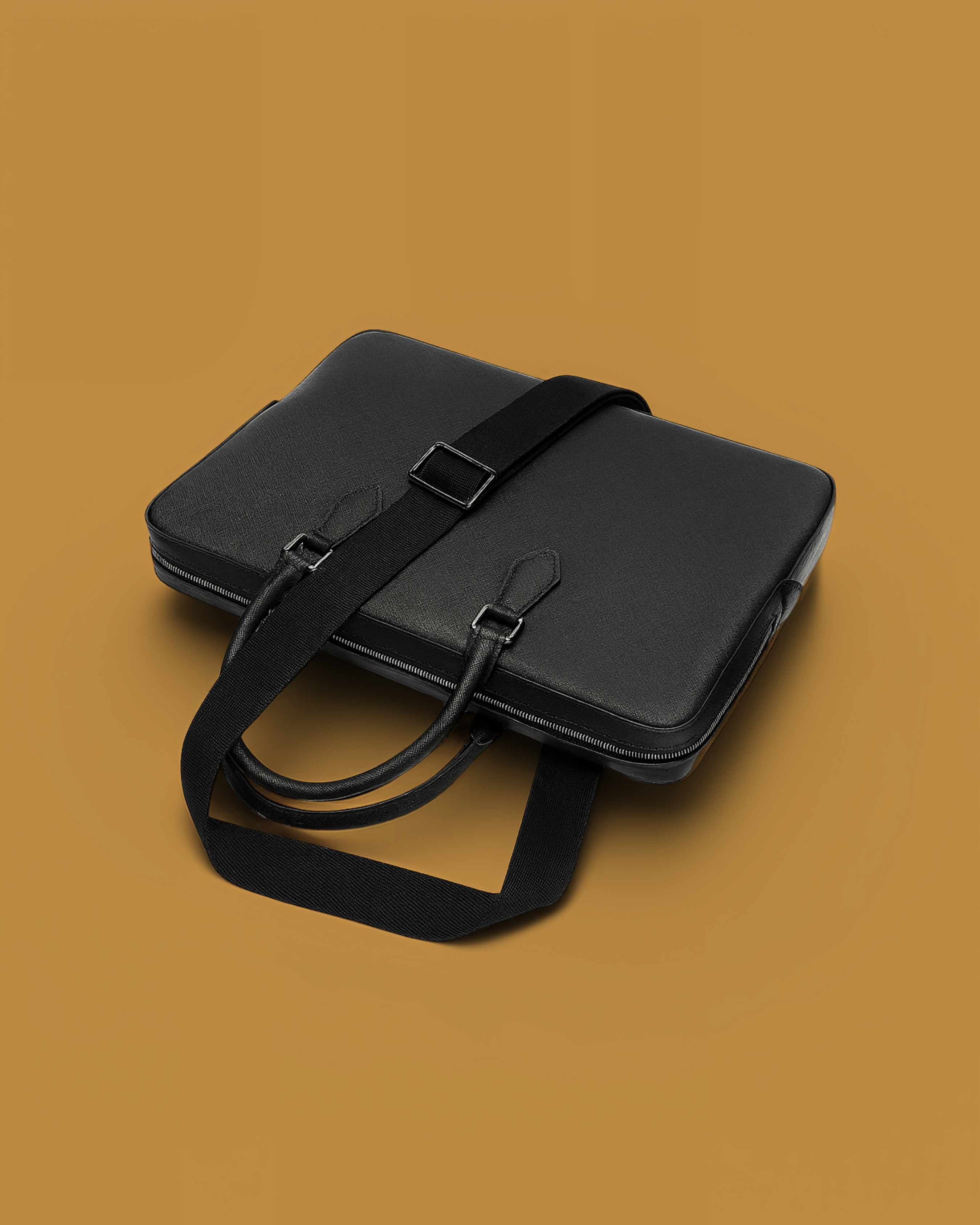 Cavour Leather Briefcase