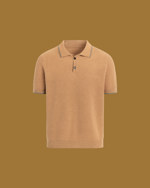 Elio Textured Cashmere Polo