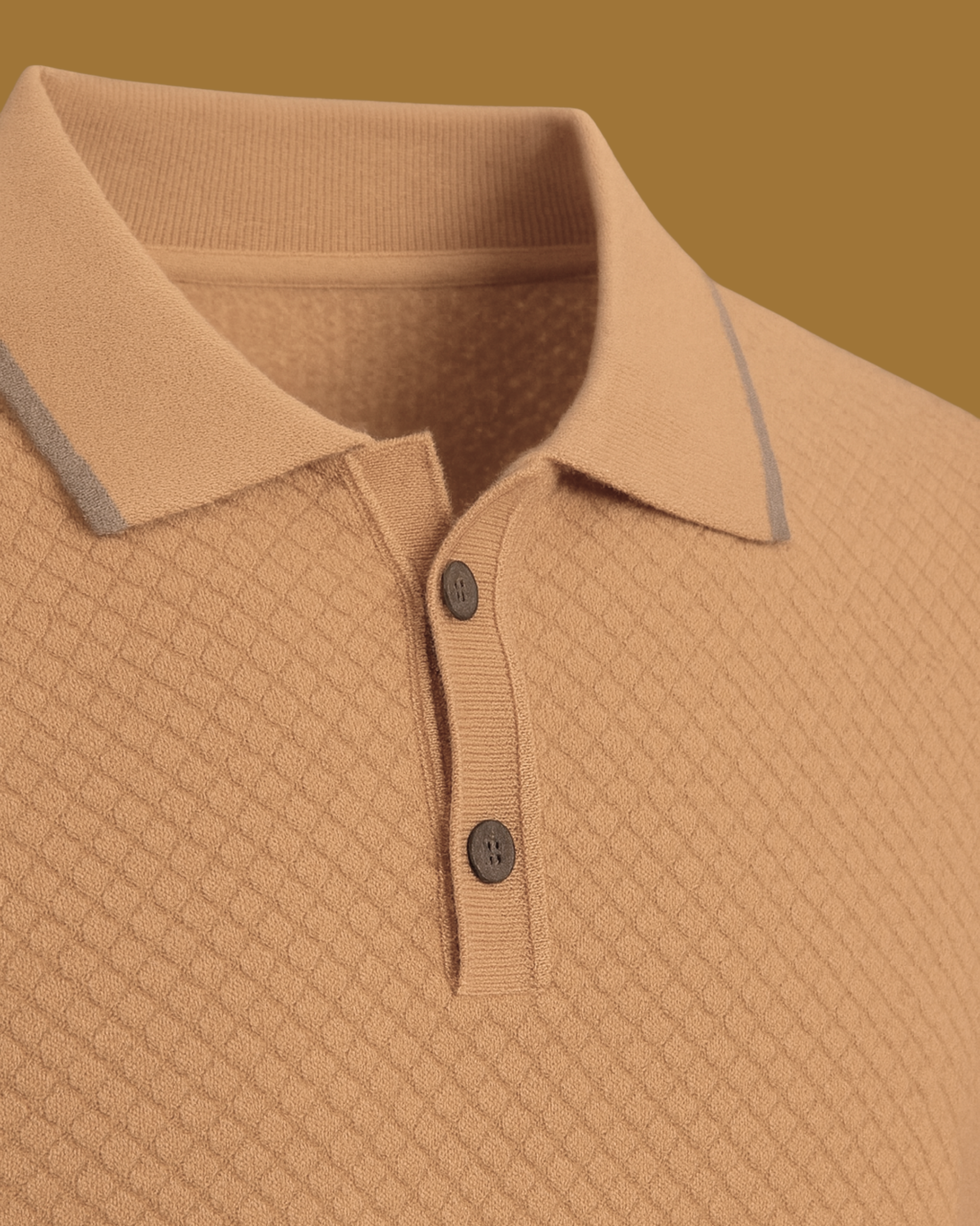 Elio Textured Cashmere Polo