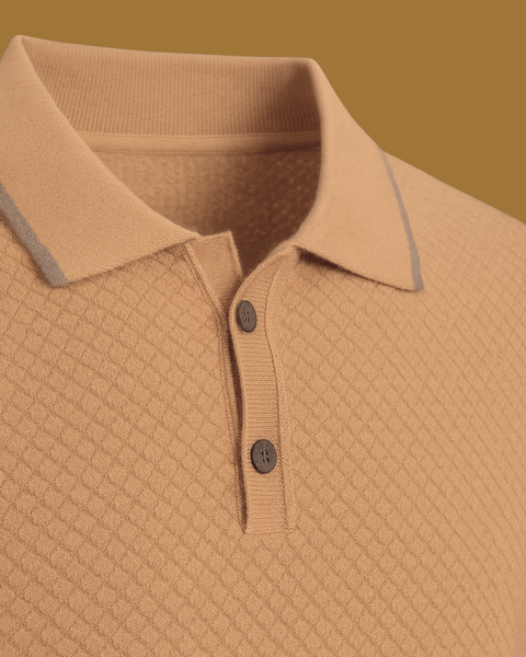Elio Textured Cashmere Polo