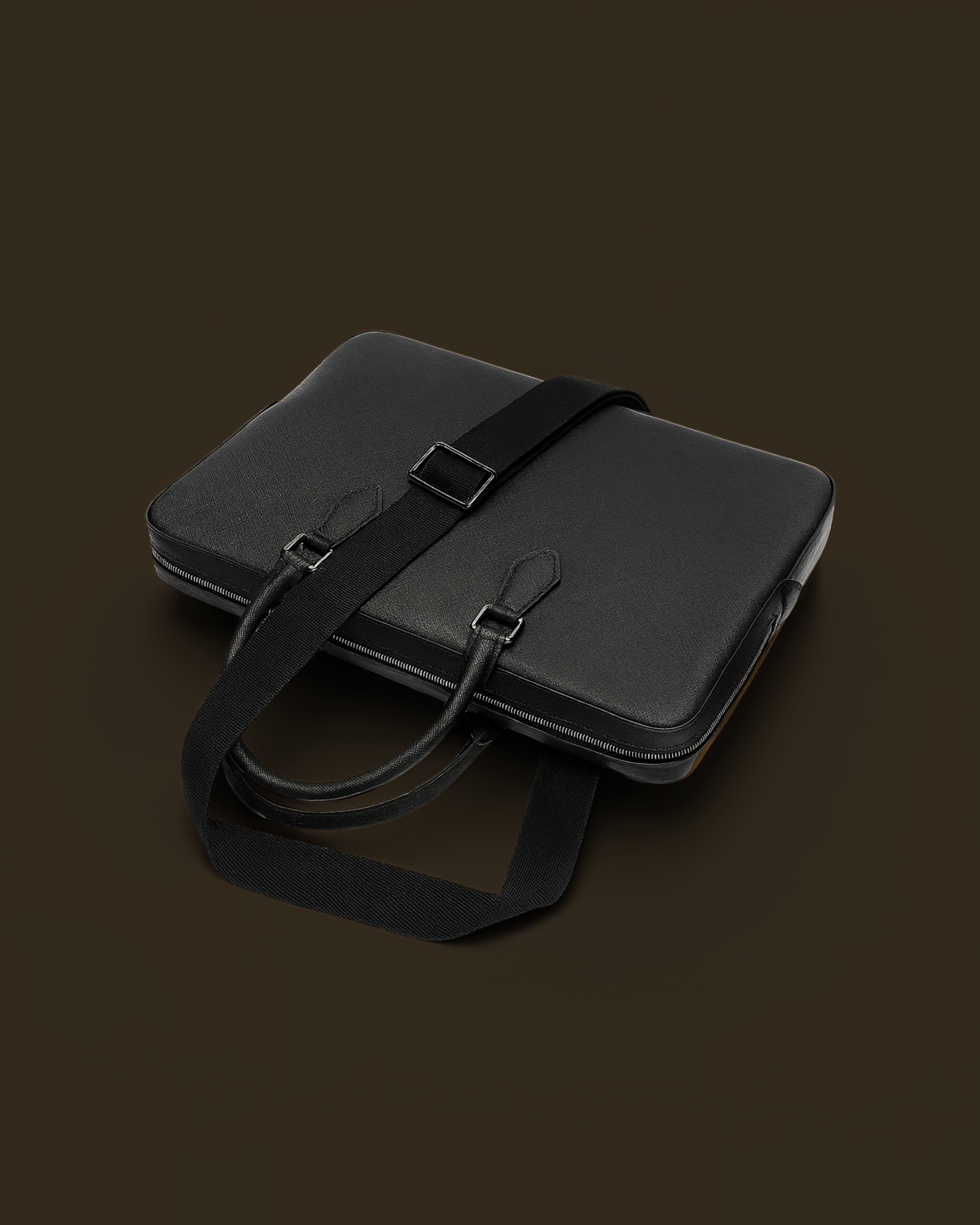Cavour Leather Briefcase
