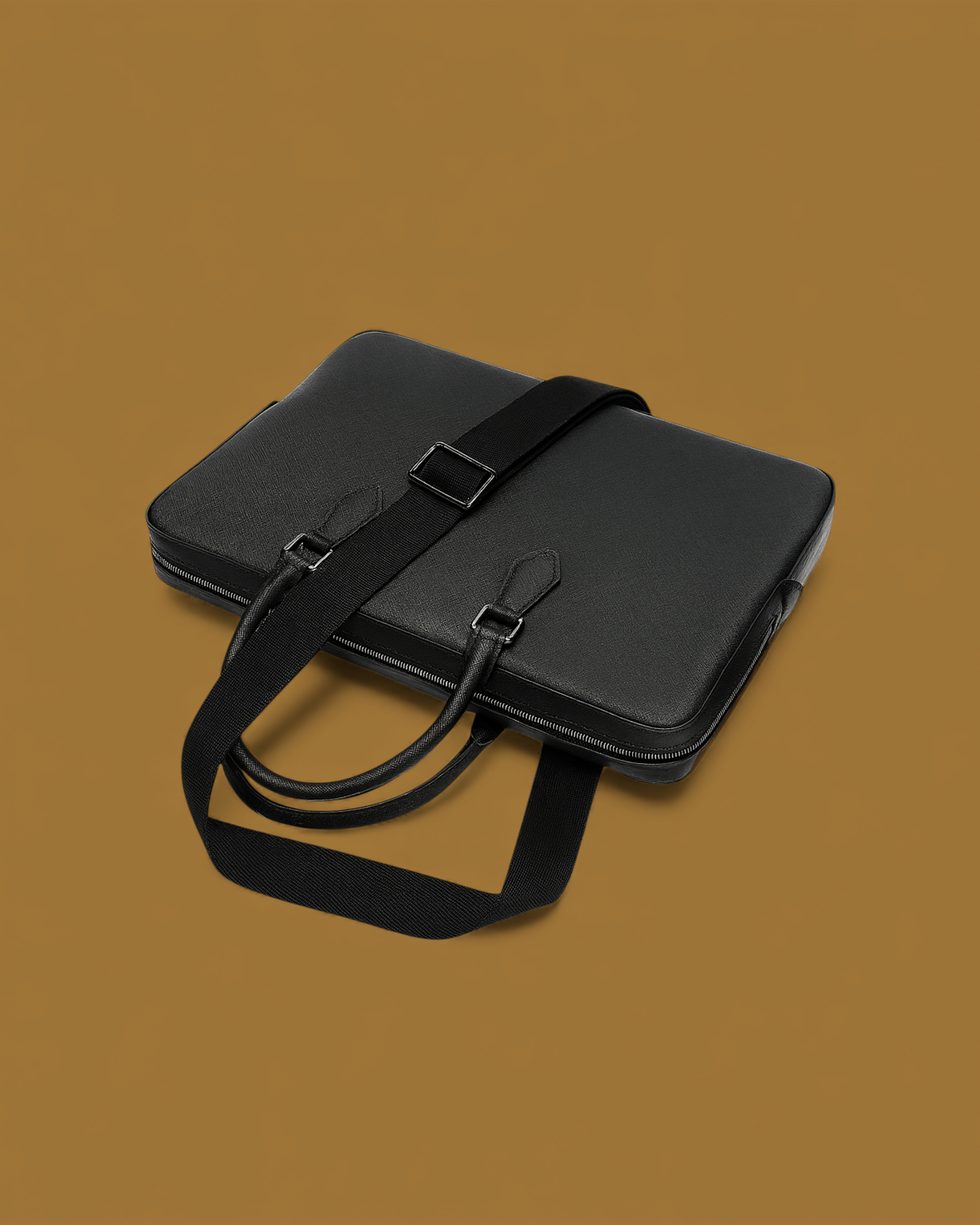 Cavour Leather Briefcase